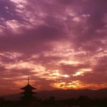 東寺夕焼